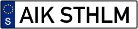 Truck License Plate